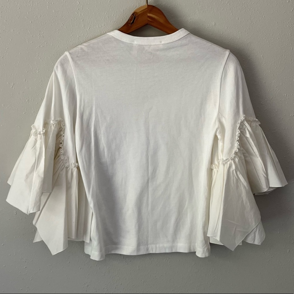 SeeByChloe White Flare Sleeve Blouse Size XS - Picture 8 of 9